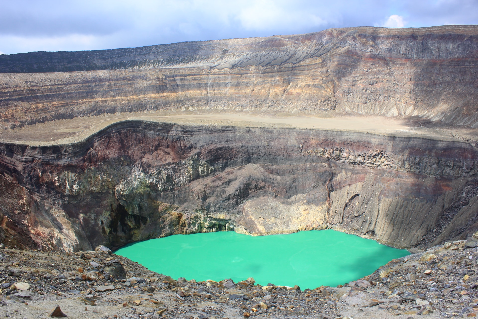 Santa Ana Volcano crater lake